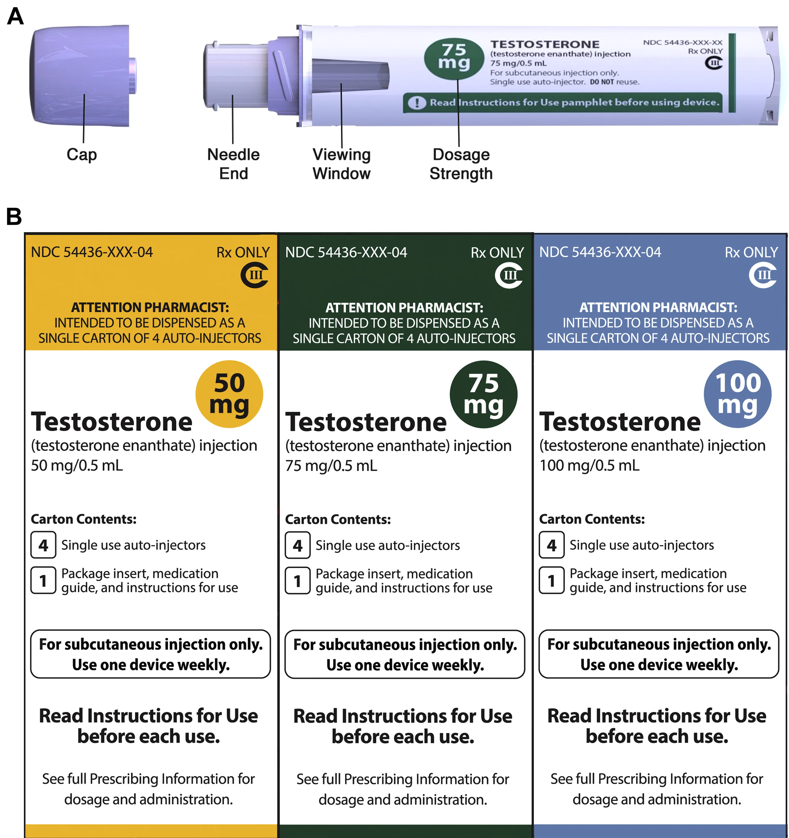 Xyosted Prefilled Autoinjector for Subcutaneous Testosterone
