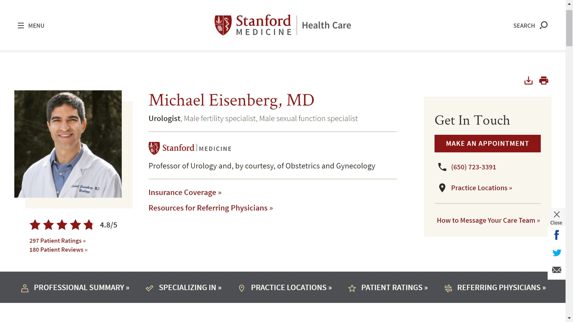 Doctor San Francisco Bay Area / Peninsula Excel Male TRT Forum