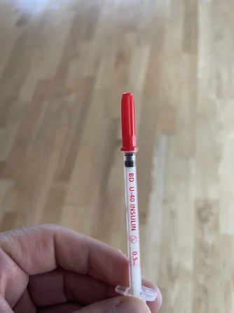 Measuring insulin syringe Excel Male TRT Forum