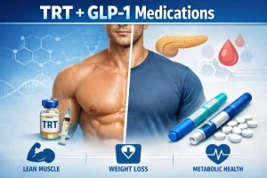 TRT plus GLP1 medications semaglutide tirzepatide.webp