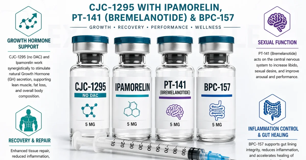 CJC-1295 & Ipamorelin: Dosing, Benefits & Stacking Guide