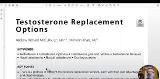 FDA testosterone products